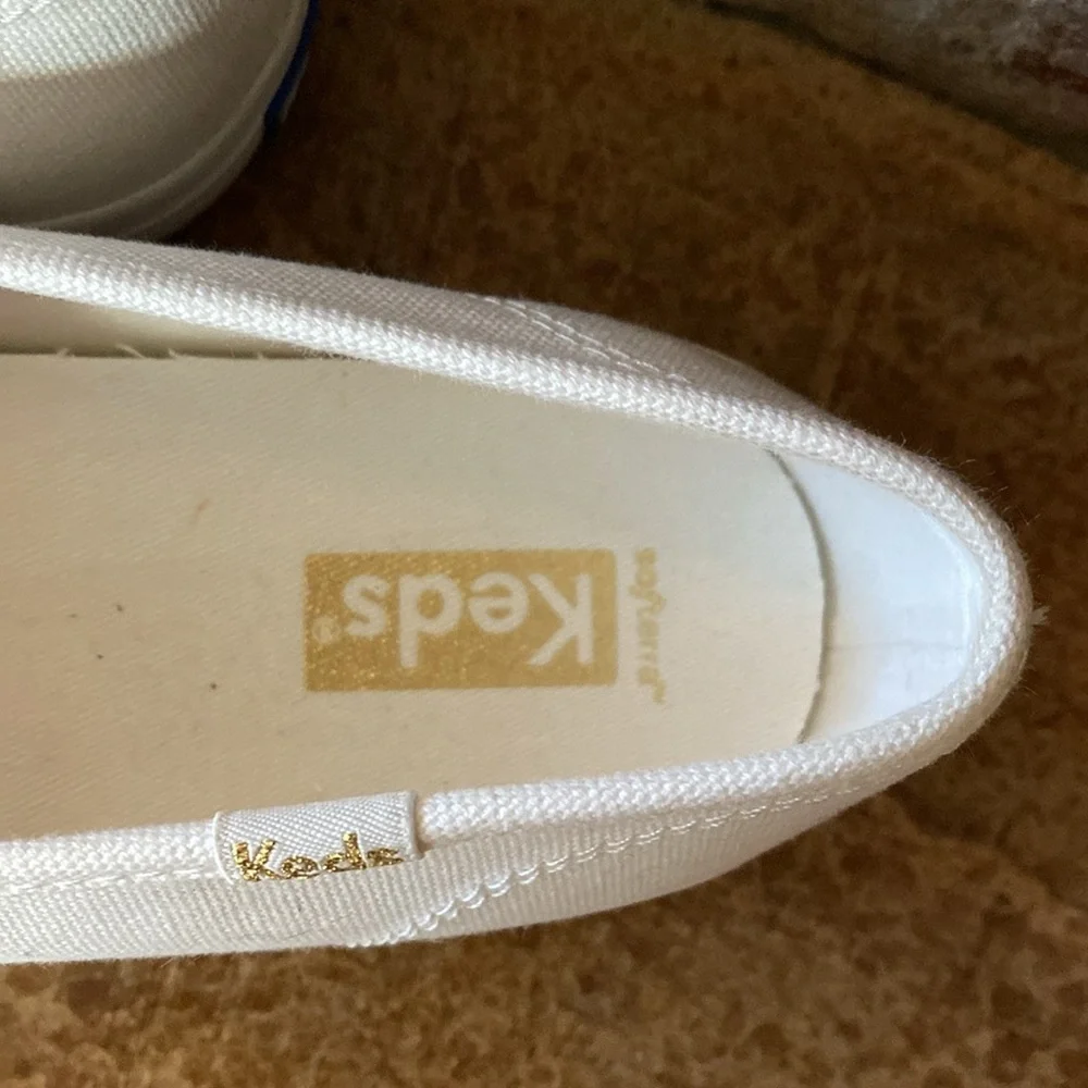 Keds Womens Double Decker‎ Metallic Wave Glitter Slip On Sneakers